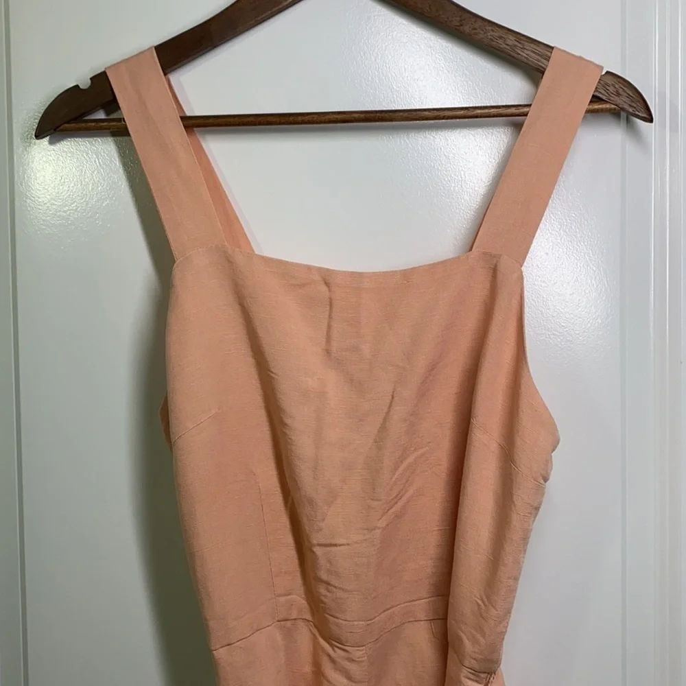 H&M - Peach Linen Short Romper Size Small